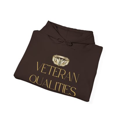 Veteran Qualities Warrior Six | DC Chocolate Hoodie | Military and Service Tribute - Image 4