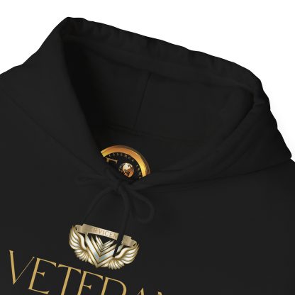 Veteran Qualities Serviceman One | Black Hoodie | Honor and Commitment - Image 5