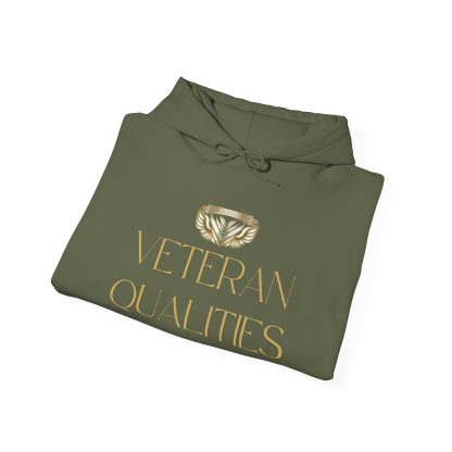 Veteran Qualities Warrior Three | MC Green Hoodie | Military and Service Tribute - Image 4