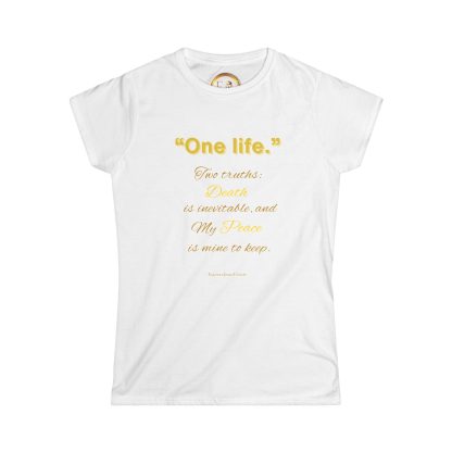 One Life Tee White | Seek More Collection | EI Fashion