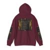 Veteran Qualities Warrior Five | Maroon Hoodie | Military and Service Tribute - Image 3
