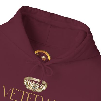 Veteran Qualities Serviceman Five | Maroon Hoodie | Military and Service Tribute - Image 5