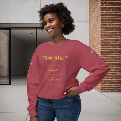 One Life Sweatshirt Crimson | The Grounded Edition | EI Apparel - Image 3