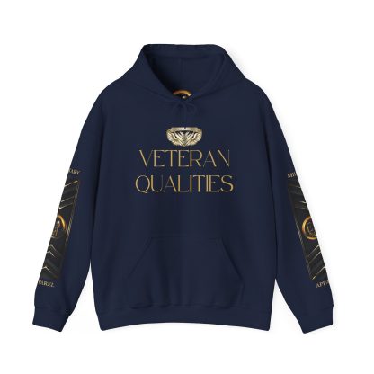 Veteran Qualities Leader Four | Navy Hoodie | Military and Service Tribute