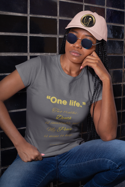 One Life Tee Charcoal | Seek More Collection | EI Fashion - Image 6