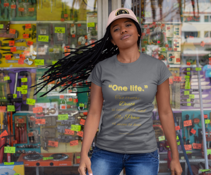 One Life Tee Charcoal | Seek More Collection | EI Fashion - Image 7