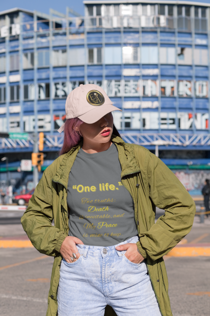 One Life Tee Charcoal | Seek More Collection | EI Fashion - Image 9