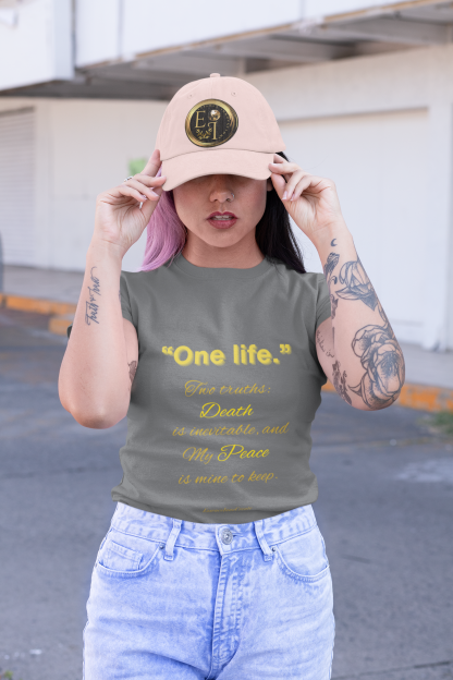 One Life Tee Charcoal