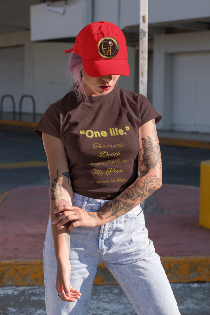 One Life Tee Chocolate | Seek More Collection | EI Fashion - Image 6