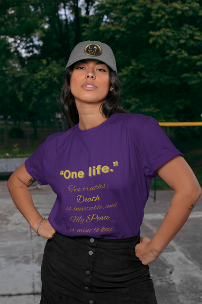 One Life Tee Purple | Seek More Collection | EI Fashion - Image 8