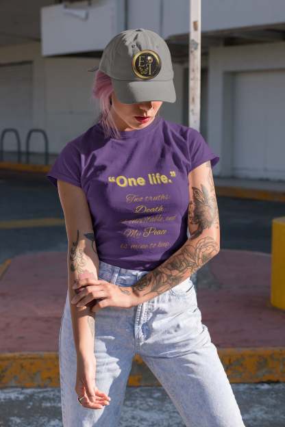 One Life Tee Purple | Seek More Collection | EI Fashion - Image 9