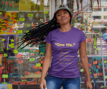 One Life Tee Purple | Seek More Collection | EI Fashion - Image 6