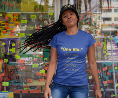 One Life Tee Royal | Seek More Collection | EI Fashion - Image 6