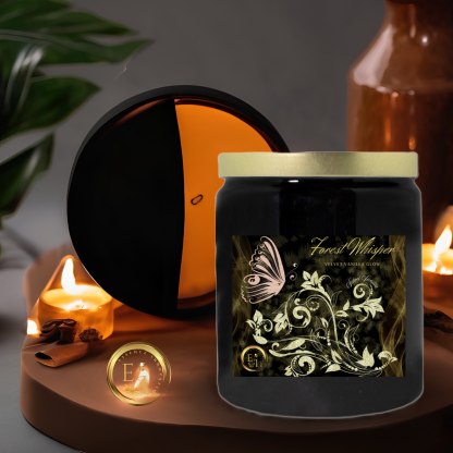 Forest Whisper Candle | Velvet Vanilla Glow | Luxe Ceramic