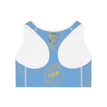 Seek More SBS XIV | EI Sports Bra Stripped | Light Blue - Image 2