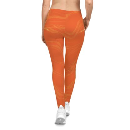 Seek More Premium S XI | EI Sports Leggings | Orange - Image 4