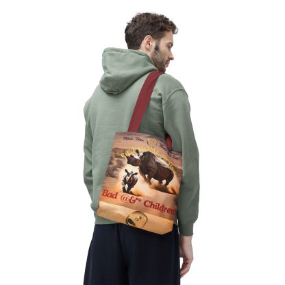 Humorous Rhino Tote Bag | Get Home Now Rhino Bag | AOP Tote - Image 14