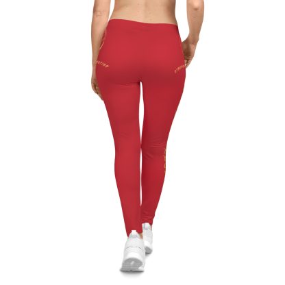 Seek More Premium X | EI Sports Leggings | Dark Red - Image 4