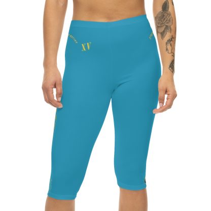 Seek More CL XV | Capri Leggings | EI Sports | Turquoise - Image 3