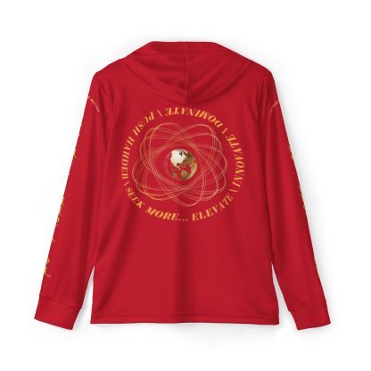 Seek More Momentum X | EI Sports Hoodie | Dark Red - Image 3