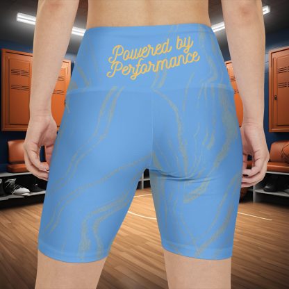 Seek More WSS XIV | EI Sports Workout Shorts Striped | Lte Blue - Image 4