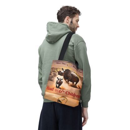 Humorous Rhino Tote Bag | Get Home Now Rhino Bag | AOP Tote - Image 6