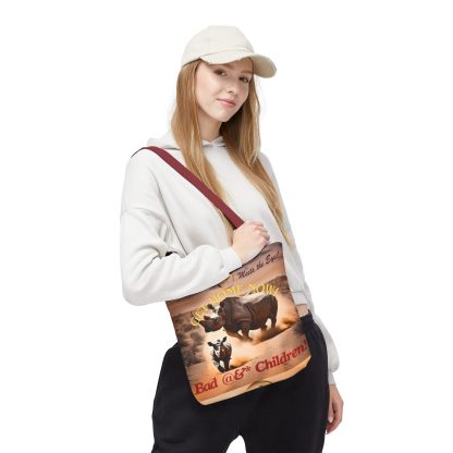 Humorous Rhino Tote Bag | Get Home Now Rhino Bag | AOP Tote - Image 13