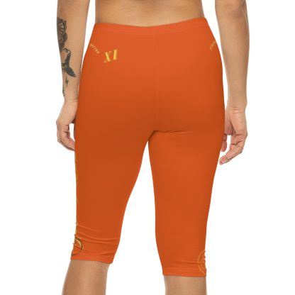 Seek More CL XI | Capri Leggings | EI Sports | Orange - Image 4