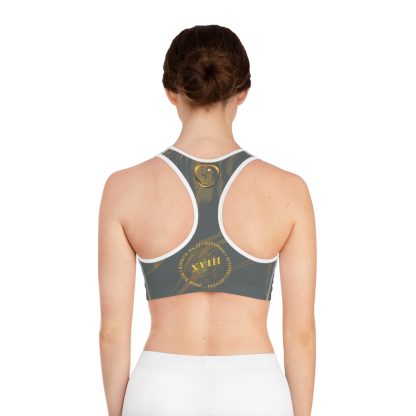 Seek More SBS VIII | EI Sports Bra Stripped | Dark Grey - Image 4