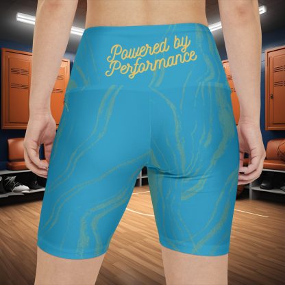 Seek More WSS XV | EI Sports Workout Shorts Striped | Turquoise - Image 4