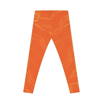 Seek More Premium S XI | EI Sports Leggings | Orange - Image 2