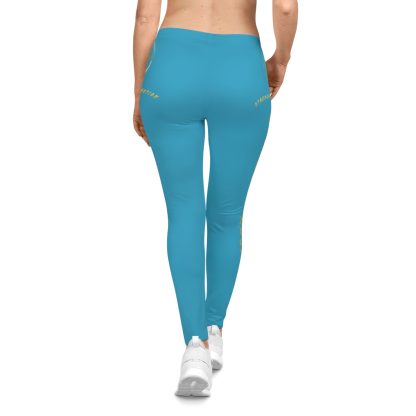 Seek More Premium XV | EI Sports Leggings | Turquoise - Image 4