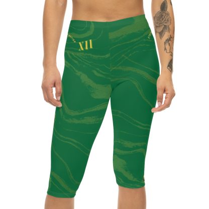 Seek More CLS XII | Capri Leggings | EI Sports | Dark Green - Image 3