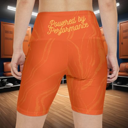 Seek More WSS XI | EI Sports Workout Shorts Striped | Orange - Image 4