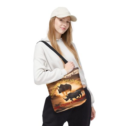 Wildlife Tote Bag | Straight Ahead Kid Rhino Bag | AOP Tote - Image 5