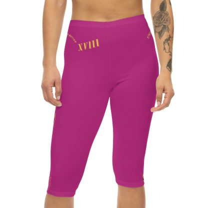 Seek More CL XVIII | Capri Leggings | EI Sports | Dark Pink - Image 3