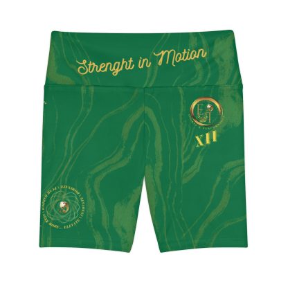 Seek More WSS XII | EI Sports Workout Shorts Striped | Dk Green