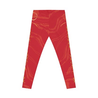 Seek More Premium S X | EI Sports Leggings | Dark Red - Image 2