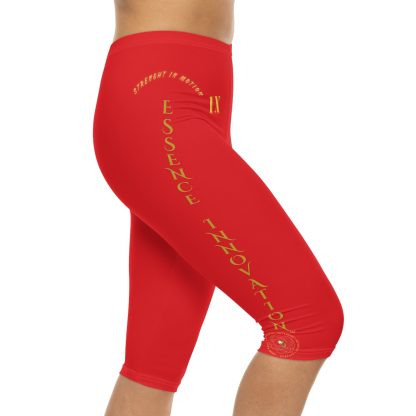 Seek More CL IX | Capri Leggings | EI Sports | Red - Image 5