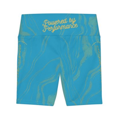 Seek More WSS XV | EI Sports Workout Shorts Striped | Turquoise - Image 2