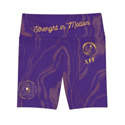 Seek More WSS XVI | EI Sports Workout Shorts Striped | Purple