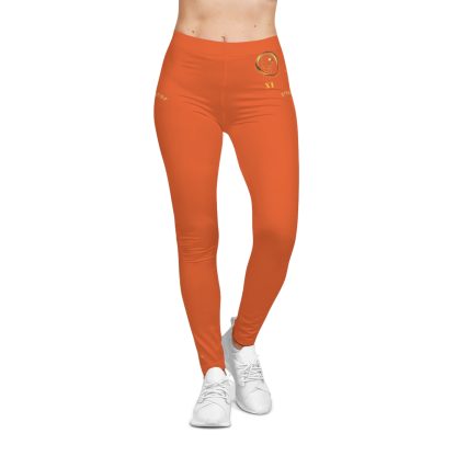 Seek More Premium XI | EI Sports Leggings | Orange - Image 3