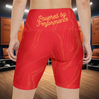 Seek More WSS IX | EI Sports Workout Shorts Striped | Red - Image 4