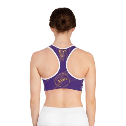 Seek More SBS XVI | EI Sports Bra Stripped | Purple - Image 4