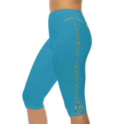 Seek More CL XV | Capri Leggings | EI Sports | Turquoise - Image 6