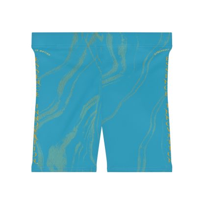 Seek More BSS XV | EI Sports Biker Shorts | Turquoise - Image 2