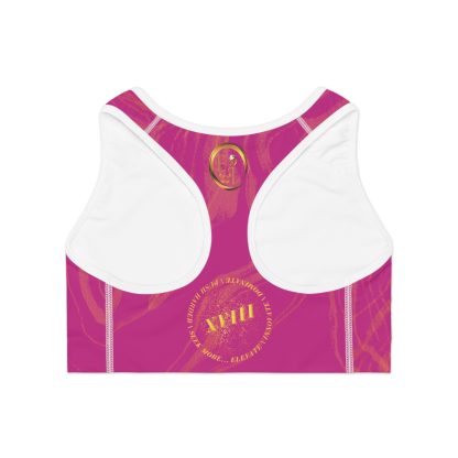 Seek More SBS XVIII | EI Sports Bra Stripped | Pink - Image 2