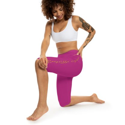 Seek More CL XVIII | Capri Leggings | EI Sports | Dark Pink - Image 7