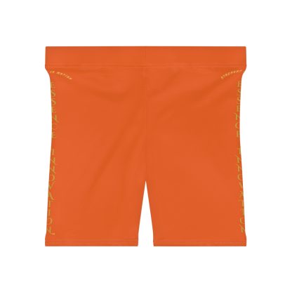 Seek More BS XI | EI Sports Biker Shorts | Orange - Image 2