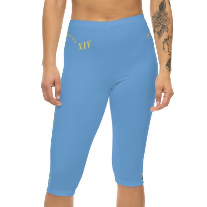 Seek More CL XIV | Capri Leggings | EI Sports | Light Blue - Image 3